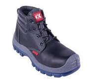Bota negra de seguridad industrial