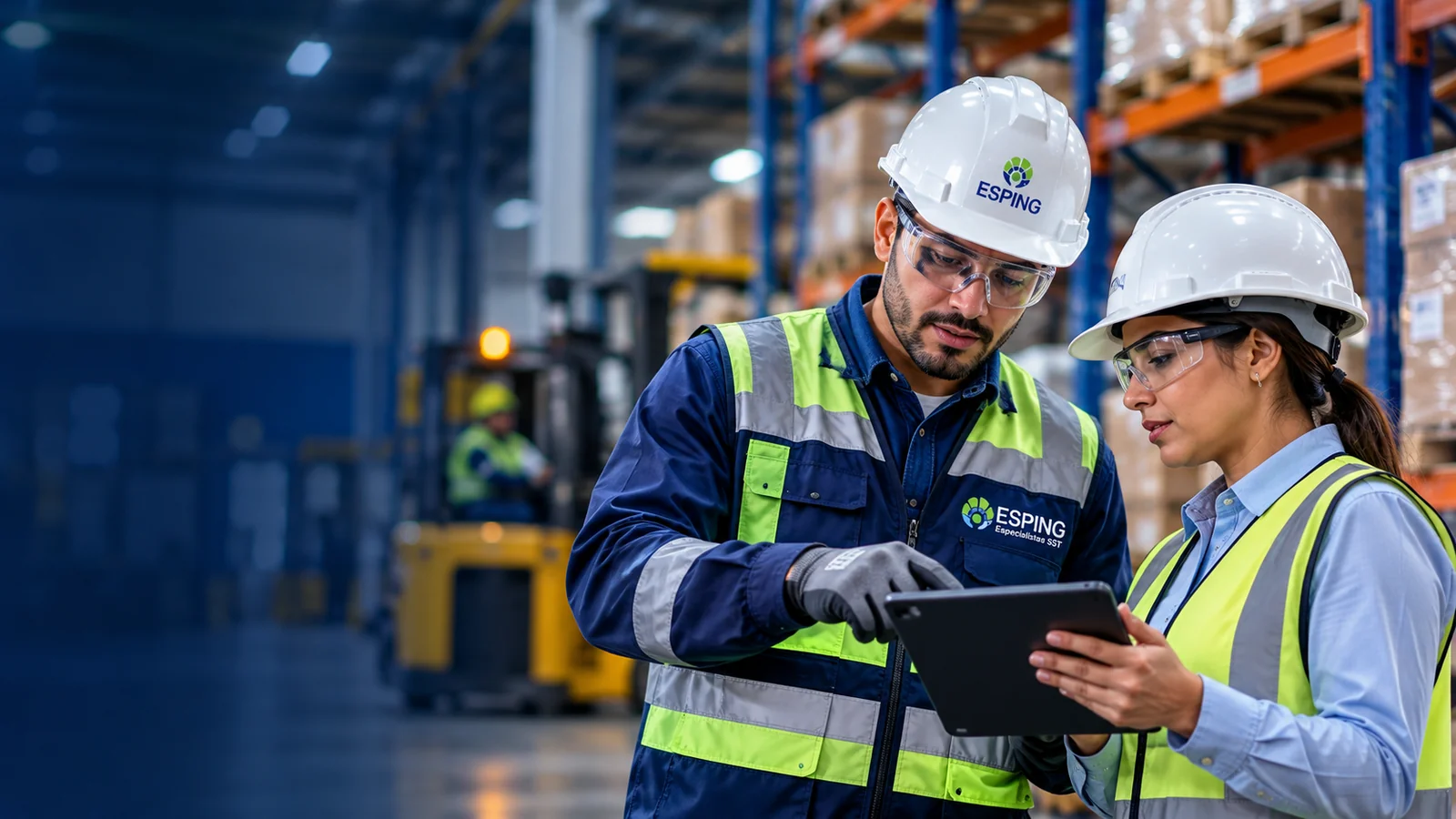 Escena ilustrativa de especialistas revisando una operación industrial.